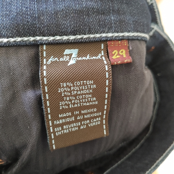 7 For All Mankind Straight Leg Jeans Size 29 - Picture 14 of 16